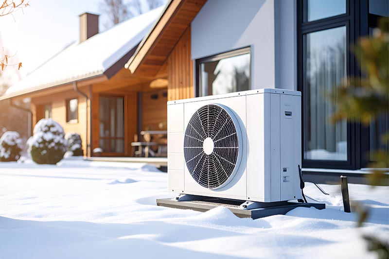 Moderne Wärmepumpe für nachhaltiges und energieeffizientes Heizen